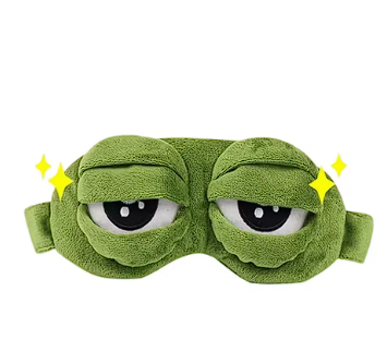 3D Frog Sleep Mask Natural Sleeping