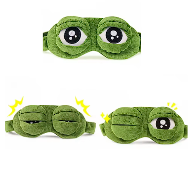 3D Frog Sleep Mask Natural Sleeping