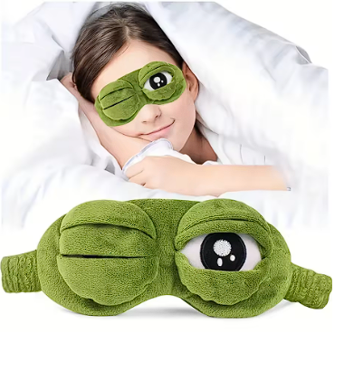 3D Frog Sleep Mask Natural Sleeping